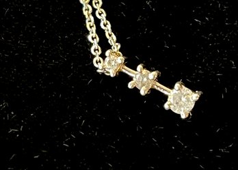 14K Gold Necklace With Diamonds