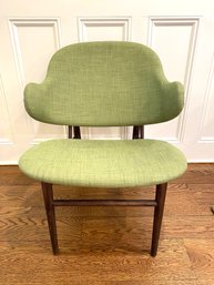 Mid Century Style Green Melange Side Chair