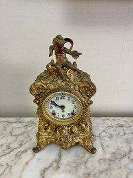 Vintage Antique Ansonia New York Crest Mantel Clock