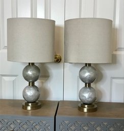 Pair Of Shimmering Lamps