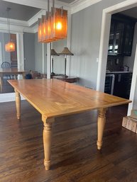 Carriage Barn Reproduction Farm Table Hand Made From 100 Year Old Pine Board . Breadboard Ends