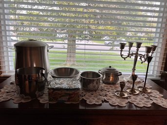 Silver Plate And Stainless Steel Lot