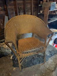 1940s Wicker-Rattan Chair