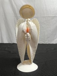 Unique Angel Figurine Made From Shells