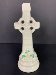 Belleek Celtic Porcelain Standing Crucifix - Cross