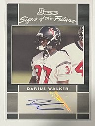 2007 Topps Bowman Signs Of The Future Darius Walker Autographed Rookie Card #SF-DWA