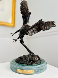 Eagle In Flight Statue Inspired By Fredric Remington - Born Free