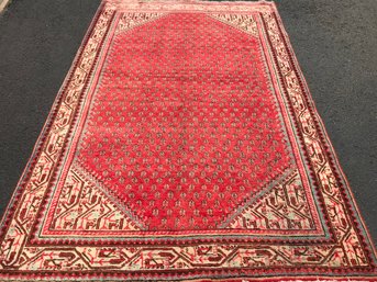 Hand Made Persian Rug, 6 Feet 7 Inch. By 4 Feet 3 Inch