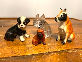 Medium Sized Antique Dog Figures-lot 2