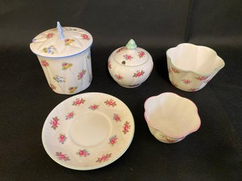 7 Piece Shelly Rosebud Fine Bone China