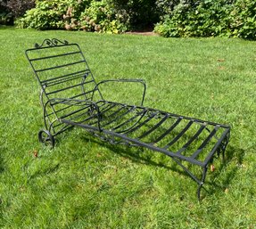 Vintage Outdoor Patio Chaise Lounge Chair