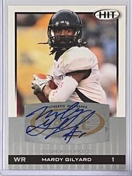 2010 Sage Authentic Autograph Mardy Gilyard Card #A1