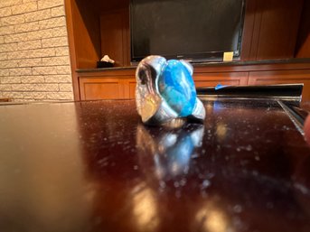 Sterling Silver With Blue Rock Ring