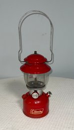 Vintage Coleman Lantern With Pyrex Glass Globe