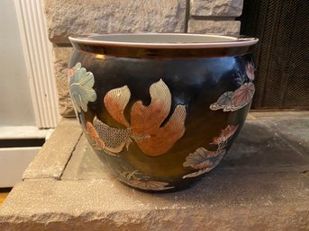 Black Fish Bowl Planter