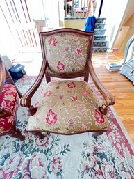 Gold Tapestry Arm Chair