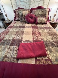 Bedding For Queen Size Bed, With Bed Skirt, Pillows, Etc.