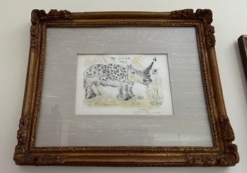 Rhinoceros By Salvador Dali Print - Beautifully Framed