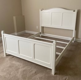 Queen Size Solid White Wooden Bed Frame