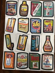 1980 Topps Wacky Cards     16 Card Lot    All Cards In Picture  They Are All In Excellent Condition