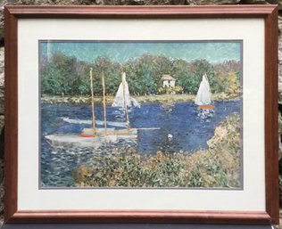 Colorful, Attractive Framed Sailboat Print