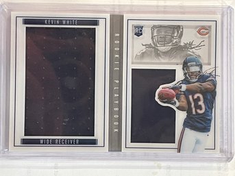 2015 Panini Playbook Kevin White Rookie Patch Booklet Card #86    Numbered 174/199