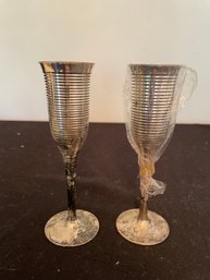 Sterling Silver Toasting Flutes