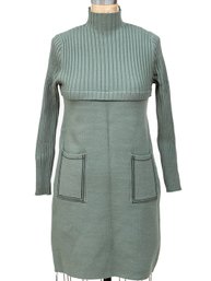 Hola Sara Sage Green Knit Dress, Size 4, NWT