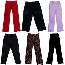 Lot Of Six Assorted Pants, Assorted Colors, Lengths And Styles