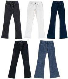 Lot Of Five Assorted Jeans, Including Ralph Lauren, Theory, MiH