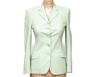 Piazza Sempione Light Green Size 38 Jacket, Size 40 Skirt (Italian Sizing)