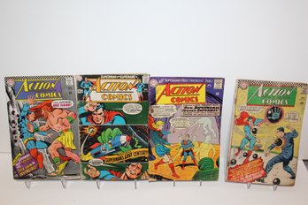 4 Silver Age Action Comics - #332, #341, #351, #370