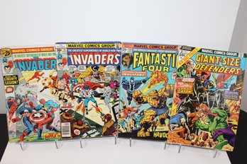 1974-1977 Mixed Marvel Group Fantastic Four #159 - Invaders #6 & #14 - Defenders Giant-size #2