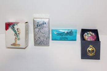 Fragonard Collection Parfum -st. Martin Agifcorp Trinket Box -Vintage Hiver Perfume By Louis Dor & More