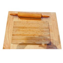 Kamenstein And Kohler Cutting Board And Rolling Pin Set