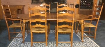 Rockport, Maple Dining 7FT Oval Table Set & 6 Chairs