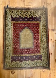 Antique Turkish Kayseri Oriental Prayer Rug Early 20th C.