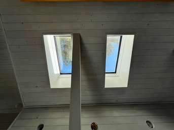 2 Skylights-kitchen-black Trim