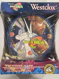 Michael Jordan 1996 Warner Bros. Westclox Space Jam Alarm Clock.  New In Box. Never Opened.