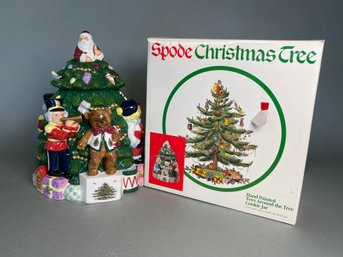 Spode Christmas Tree Cookie Jar