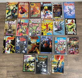 Mixed Comic Book Lot Of 21 Including Marvel, DC And Valiant
