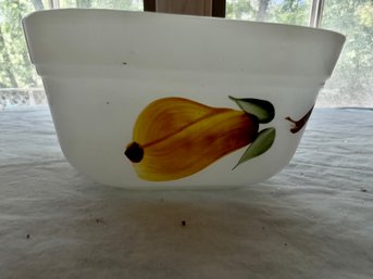 Anchor Hocking, Fire King, Small Covered Dish, Hand Painted