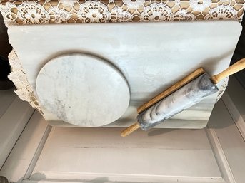 Marble Cutting Boards, Rolling Pin