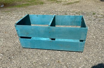 Blue Wood Crate