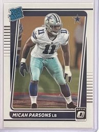 2021 Panini Donruss Optic Micah Parsons Rated Rookie Card #245