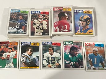 1987 Topps Football Card Lot. Over 400 Cards Total And Extremely Clean. All The Greats. All Cards In Pictures