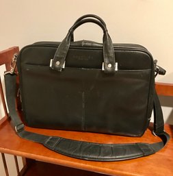 Black KENNETH COLE Leather Briefcase
