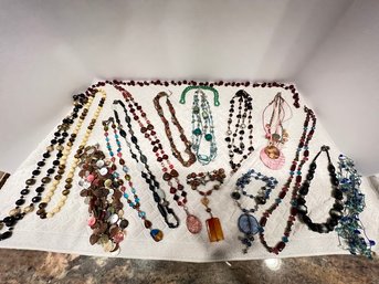 Lot #18 Costume Jewelry With Some Sterling Mixed In The Jewelry