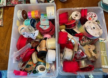 Two Bins Loaded With Ribbon