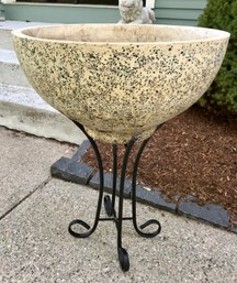 Stylish And Large Planter Bowl On Stand